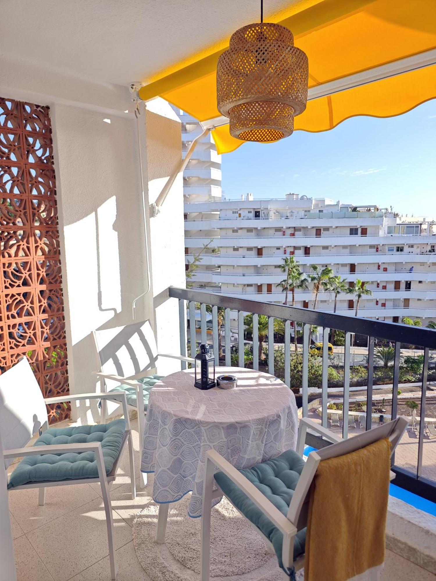 Blanco&Azul - Comfortable Ocean View Apartment Next To The Beach Playa de las Américas Dış mekan fotoğraf